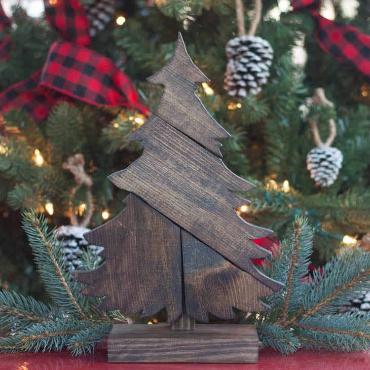 DIY small wood tree