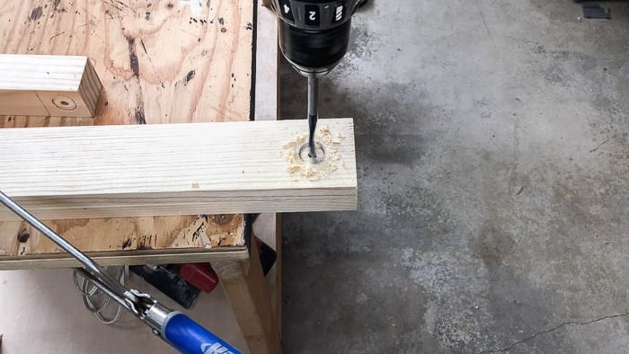 Drilling hole in 1