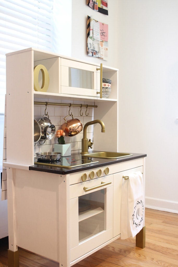 Ikea play kitchen hack for kids
