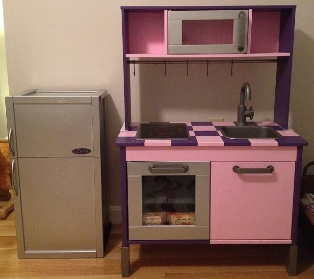 pink Ikea Duktig makeover