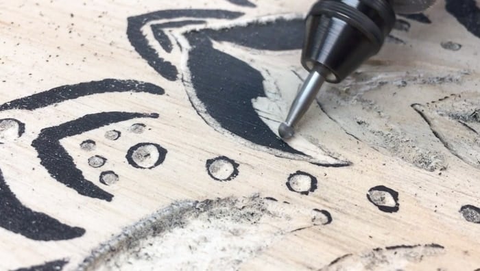 How to use a Dremel to Carve wood to create an engraved wall art