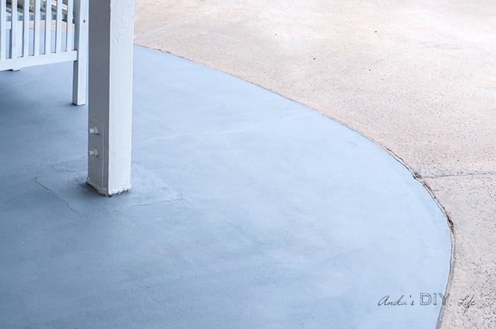 Stained concrete patio floor