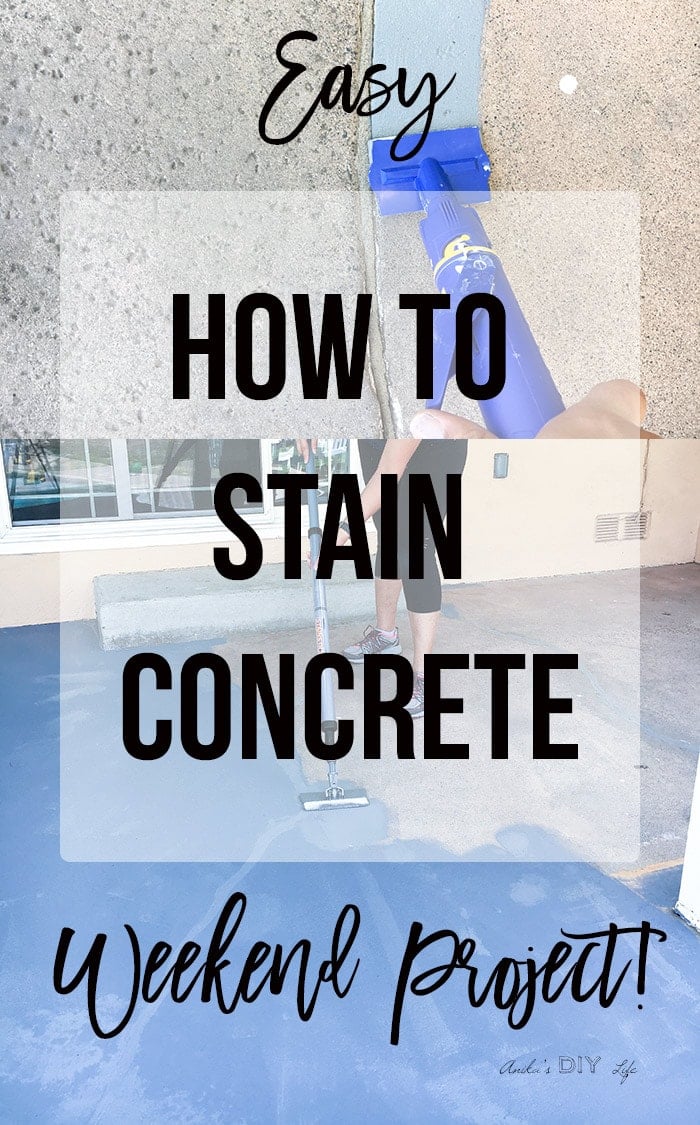 Staining concrete floors with HomeRight StainStick and Quick Painter