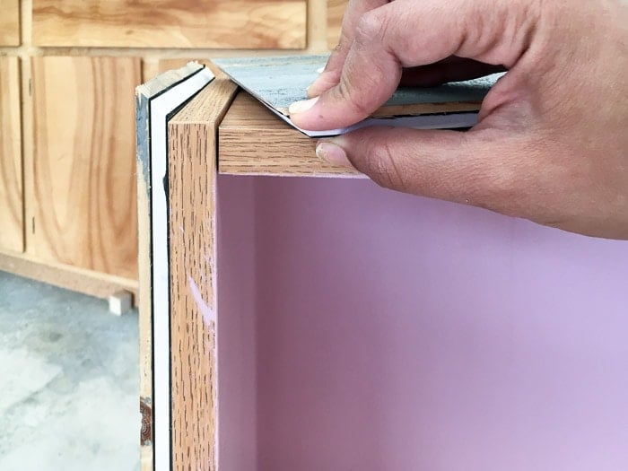 How to hide the unsightly sides of the peel and stick tile