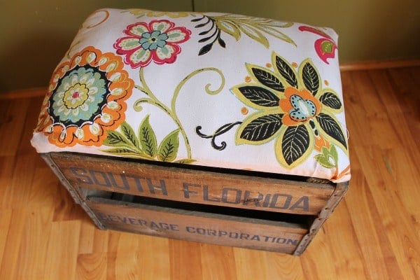 Crate Ottoman DIY