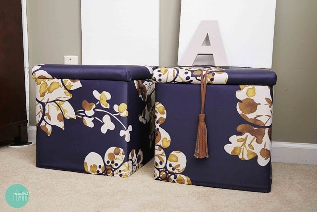DIY Custom storage ottomans