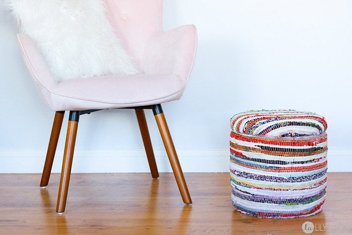 How to make a footstool from a bucket