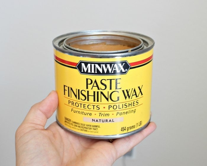 Paste Finishing Wax for a DIY curtain rod