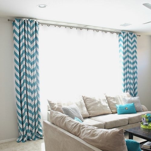 DIY Curtain Rods Using Electrical Conduit