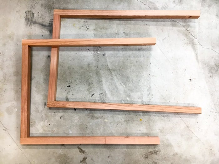 How to build a freestanding towel rack with shelves.