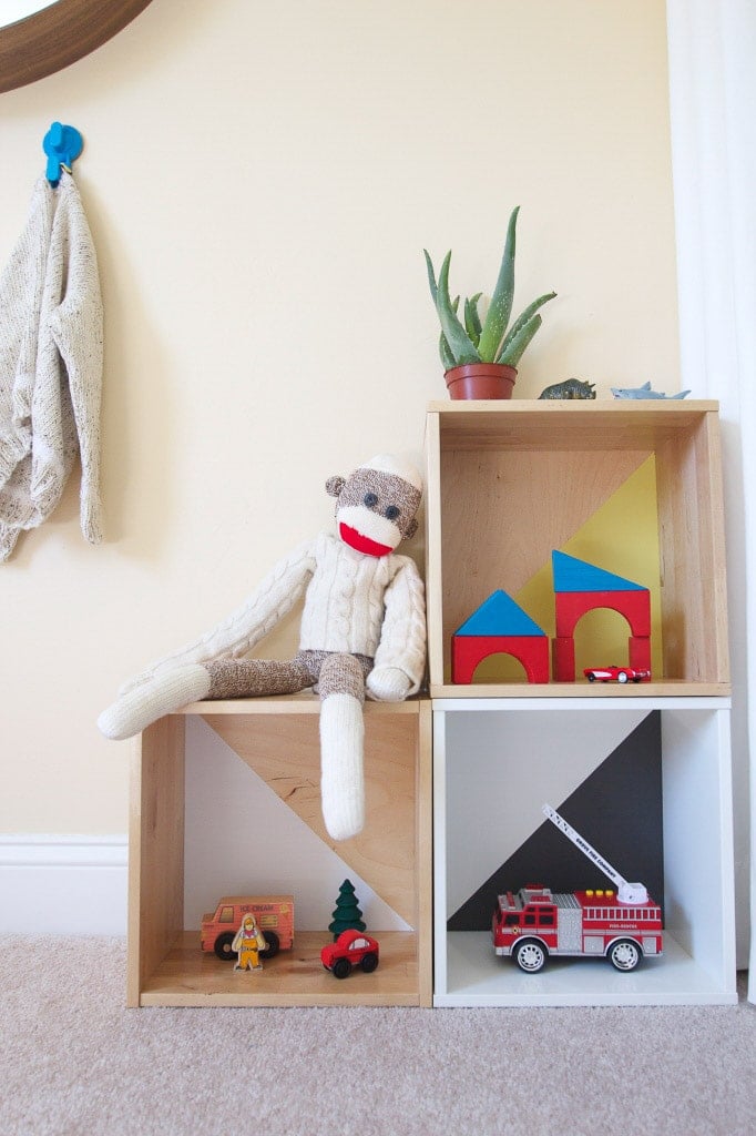 Modern colorful toy organizer