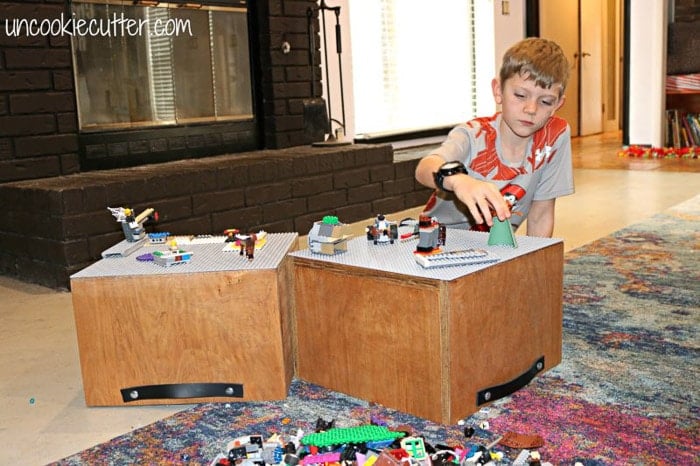 DIY lego storage crates