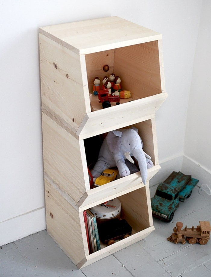 DIY toy storage bins