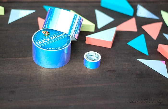 Duck Mirror Tape in White on DIY Wood Wall Art