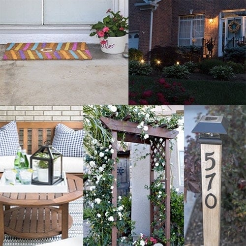 These ideas to improve curb appeal are perfect any experience level. Add curb appeal to your home with these project ideas. From nighttime curb appeal tips and tricks to decorating a small porch on a budget!