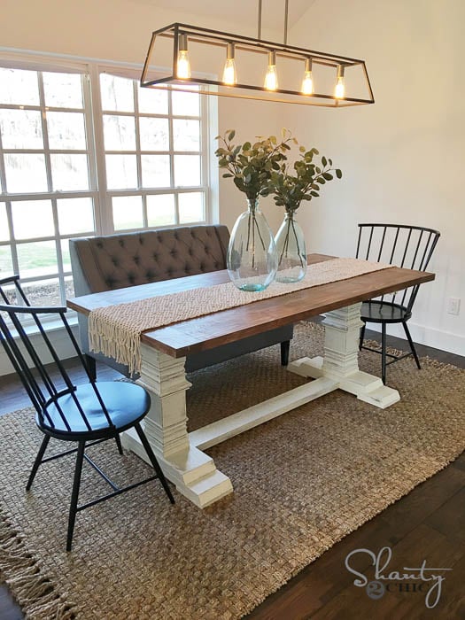 DIY pedestal dining table