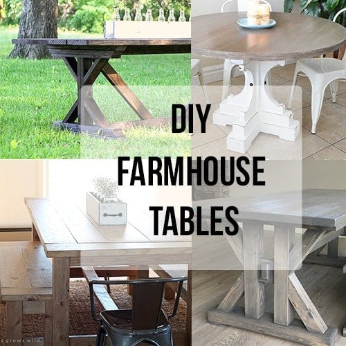 If you are looking for simple but amazing DIY Farmhouse Tables to add to your space, look no further than these amazing DIY project ideas!