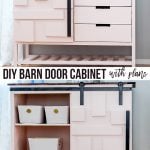 How to make a DIY DIY Barn door cabinet with drawers
