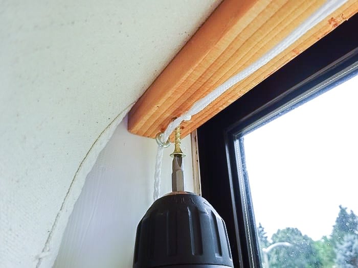 Mounting DIY Roman shades