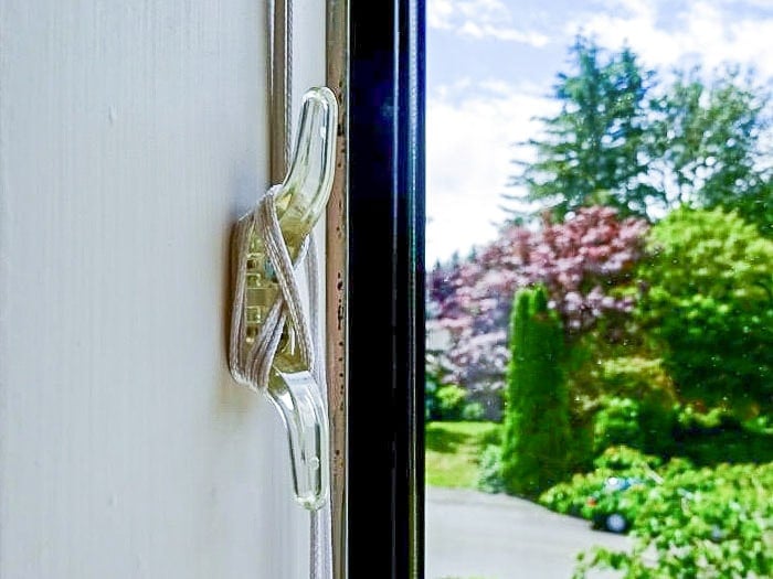 cleat to keep DIY Roman shades open