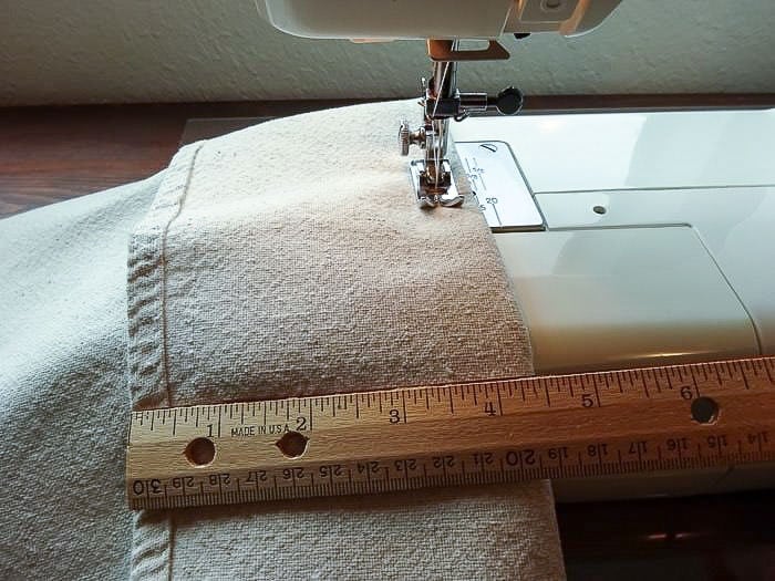 Sewing pocket for roman shade