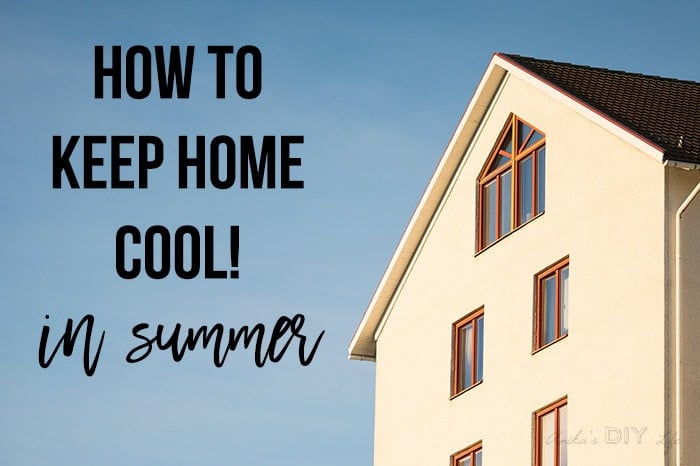 House in heat with sun.
