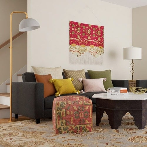 My Modsy review - wish you could see your room in 3D before you even start making changes! Read on to see my living room makeover and get 20% off too (with coupon code ANIKA20)!
