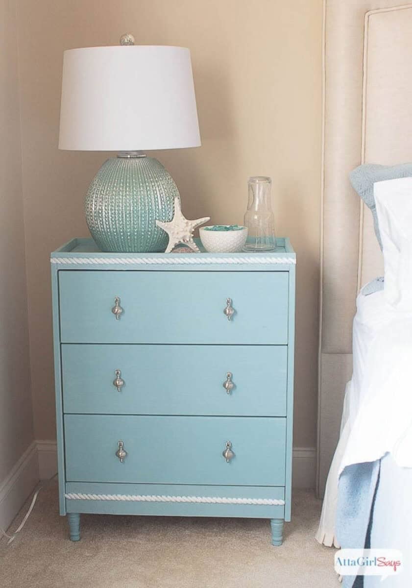 coastal Ikea Rast makeover