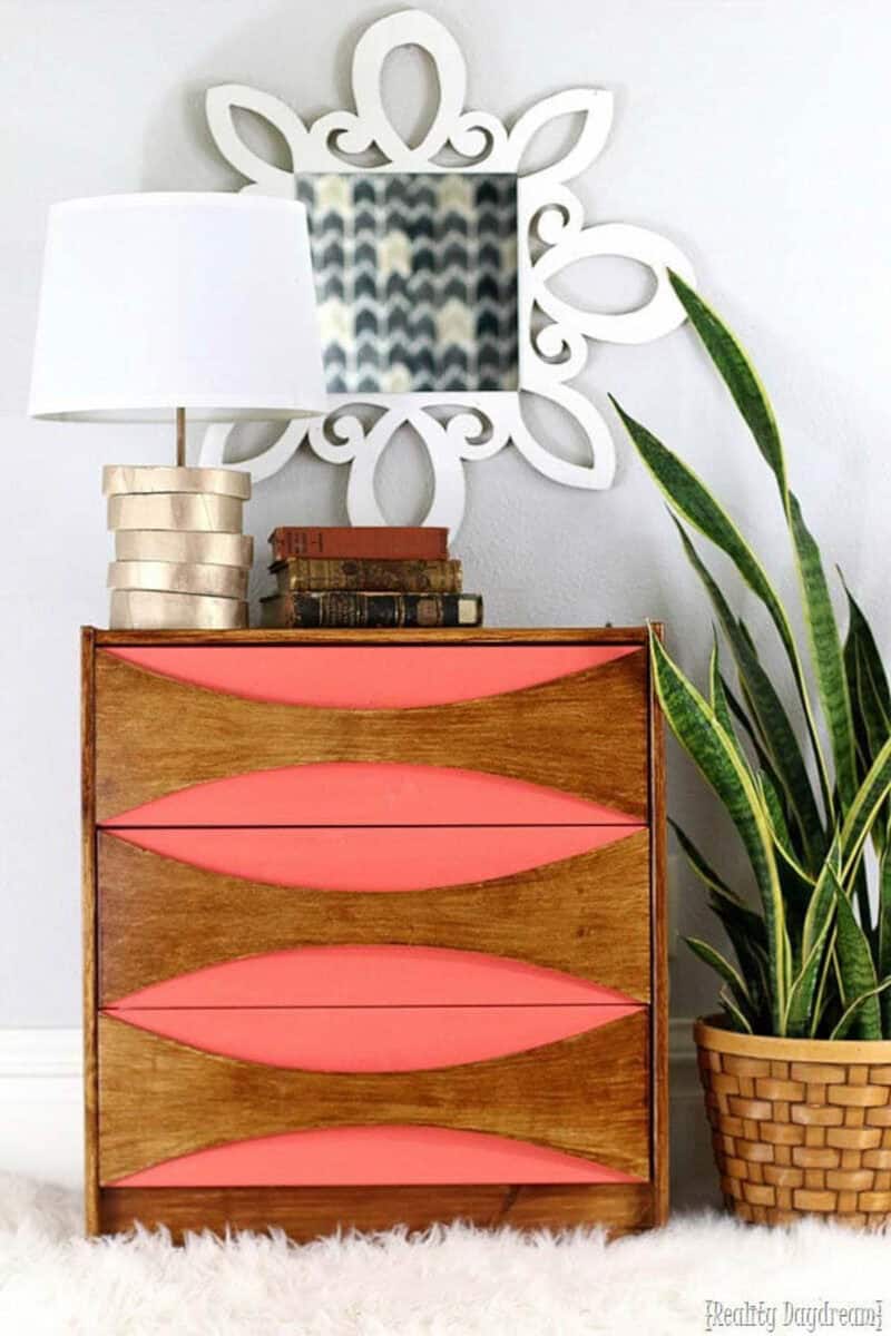 mid century modern Ikea Rast makeover