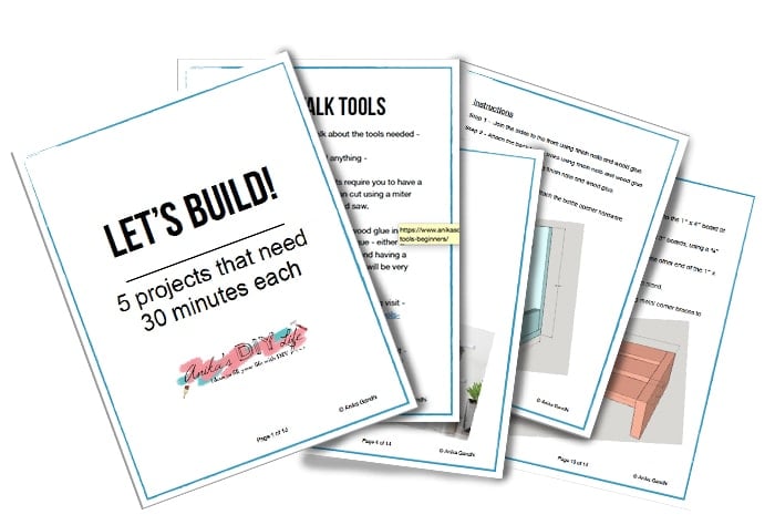 Let's Build - 5 easy small wood projects pages