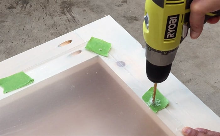 drilling holes in acrylic sheet