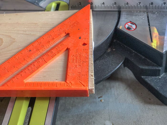 Boards from lumber yard are never square.