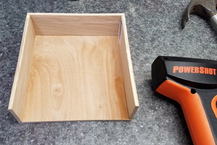 Bottom and sides of coffee filter holder assembled.