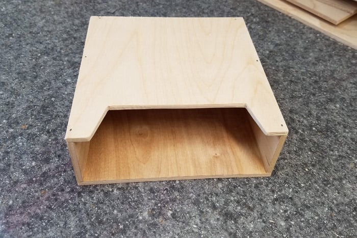 Coffee filter holder fully assembled.