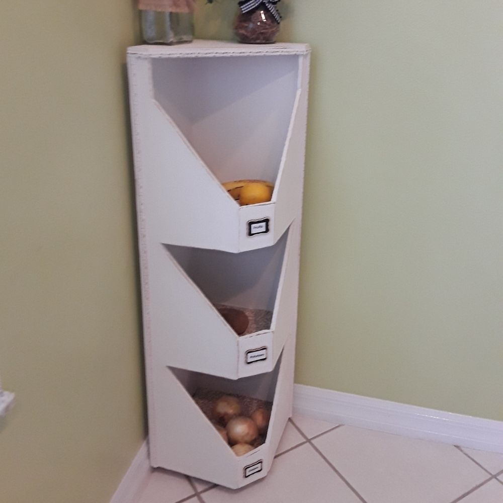 corner vegetable bin reader project