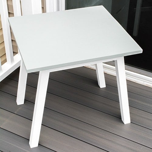 Learn how to build an easy modern angled leg DIY kids table. The woodworking plans guide you through making this simple project for the kids!