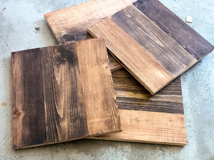 Assembled panels for DIY nightstand with drawers