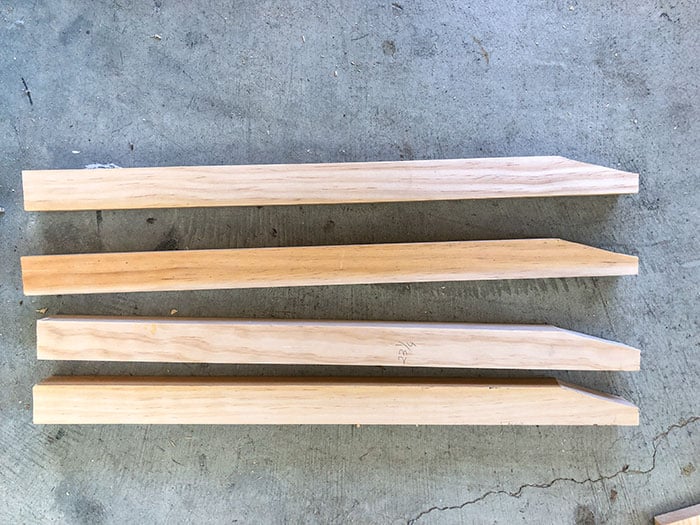 tapered 2x2 legs for DIY charging end table