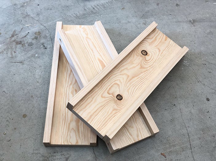 Panels for sides of the DIY charging nightstand