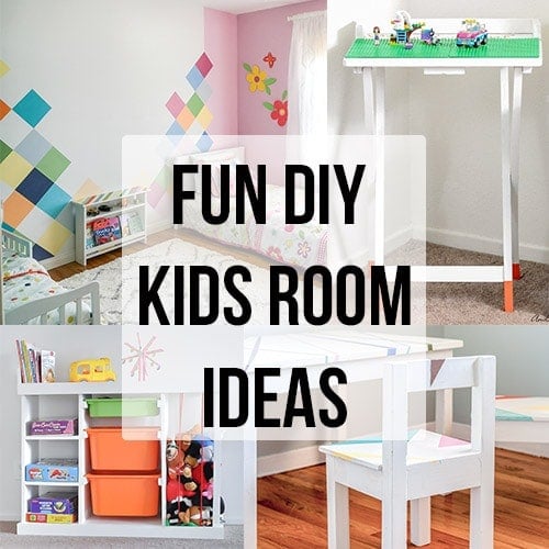 DIY kids room ideas to inspire you to create a fun and adorable space! See Budget-friendly kids room decor ideas, DIY kids room furniture, paint and more!