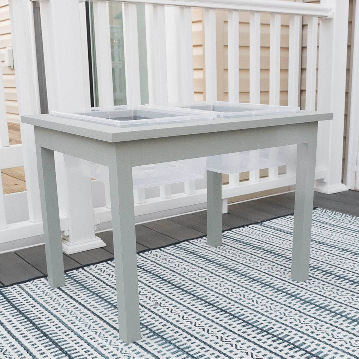 DIY water table in balcony