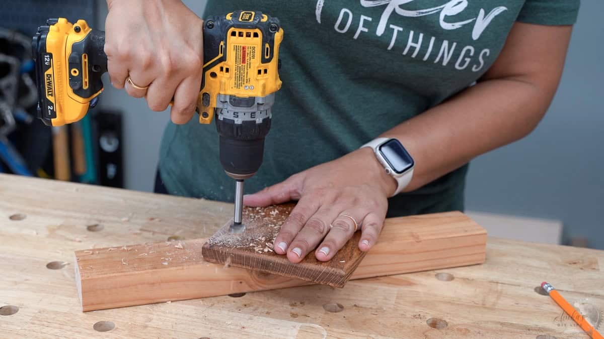 Making the window to attach the Lazy Susan hardware
