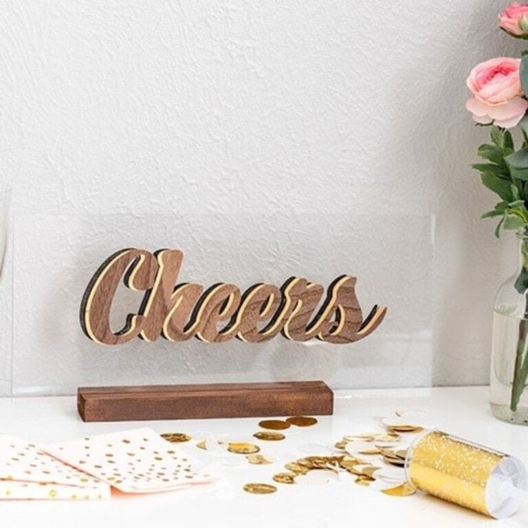 DIY 3-D Floating Decorative Letters Using a Cricut Maker