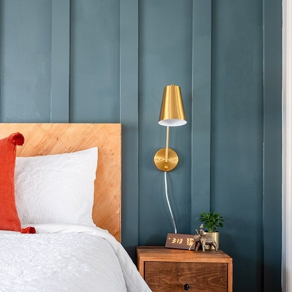 I gave my master bedroom a quick but powerful makeover with a simple DIY board and batten wall. I am sharing the before and after, plus all the tips you need to know to easily and quickly paint your room including the accent wall!