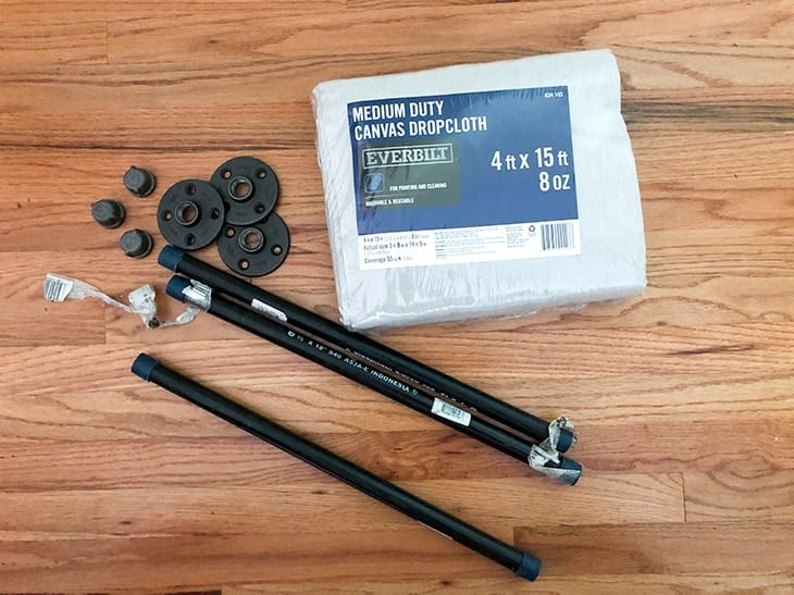 materials to make the canvas tent canopy
