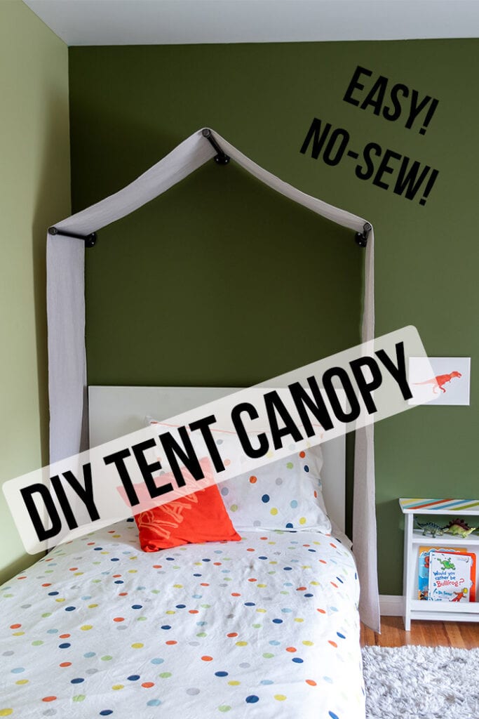 DIY Tent Canopy in a kid's room