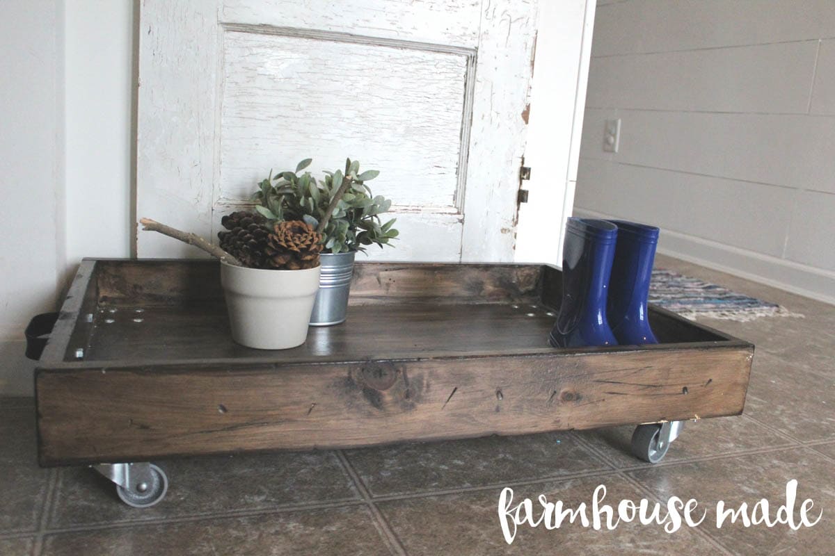 Shoe tray DIY shoe organizing ideas