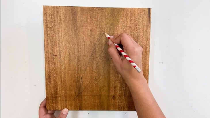Drawing feather for DIY wire and wood wall art