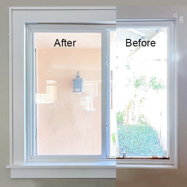 Great tutorial on how to install window trim to an interior window with rounded corners or bullnose corners. Simple and easy update to make a craftsman style or farmhouse style window. #anikasdiylife