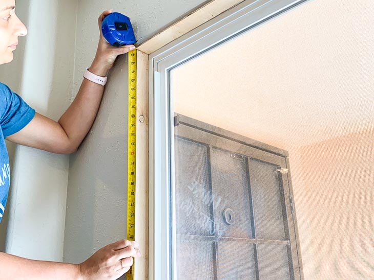 How to measure for installing window trim on bullnose windows